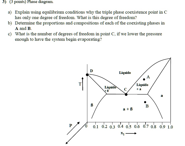 SOLVED Phase diagram Explain using equilibrium conditions why the