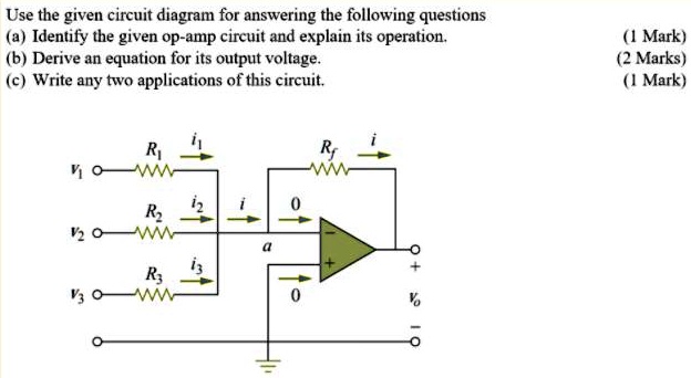 SOLVED: Use the given circuit diagram for answering the following ...