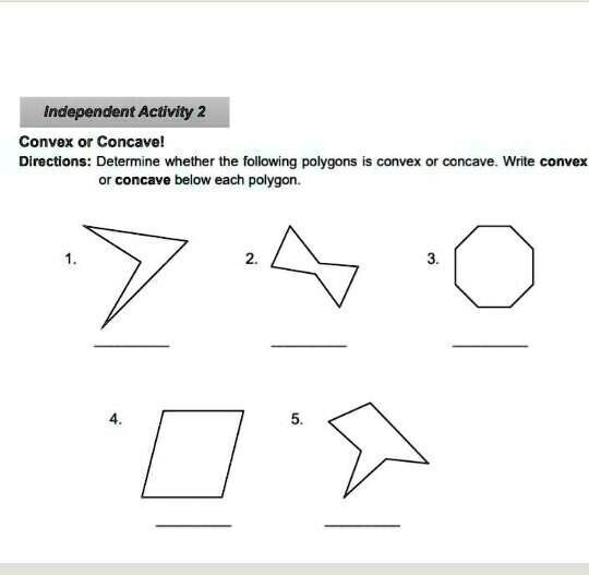 Concave Activity Convex And Concave Polygons Activity