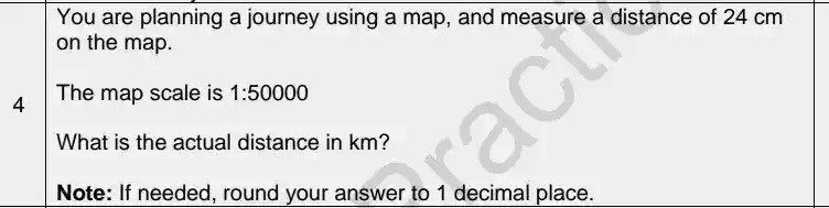 SOLVED: You are planning a journey using a map and measure a distance ...