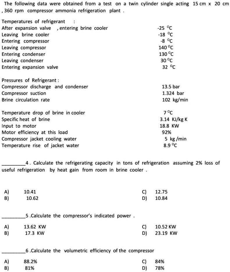 Please show me how to answer 4-6 using the data given. The following ...