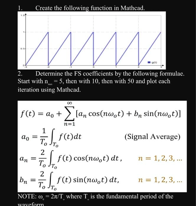 Solved Texts Create The Following Function In Mathcad Gt Determine