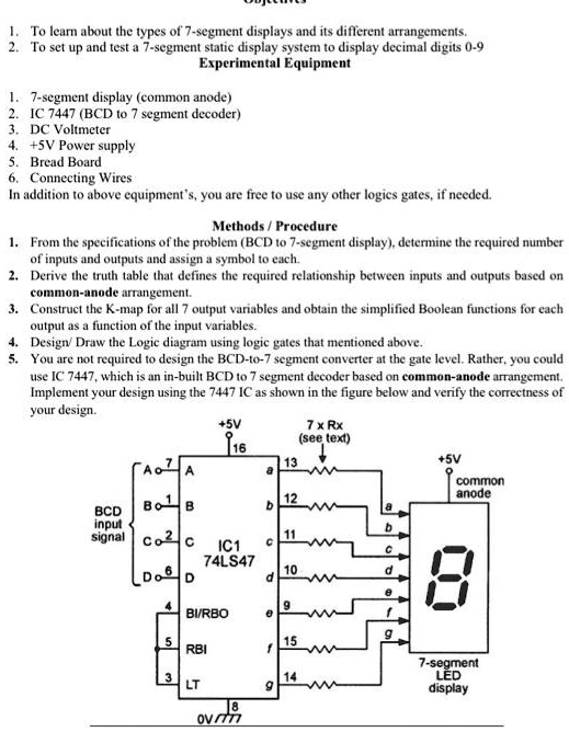 SOLVED: To learn about the types of 7-segment displays and their ...