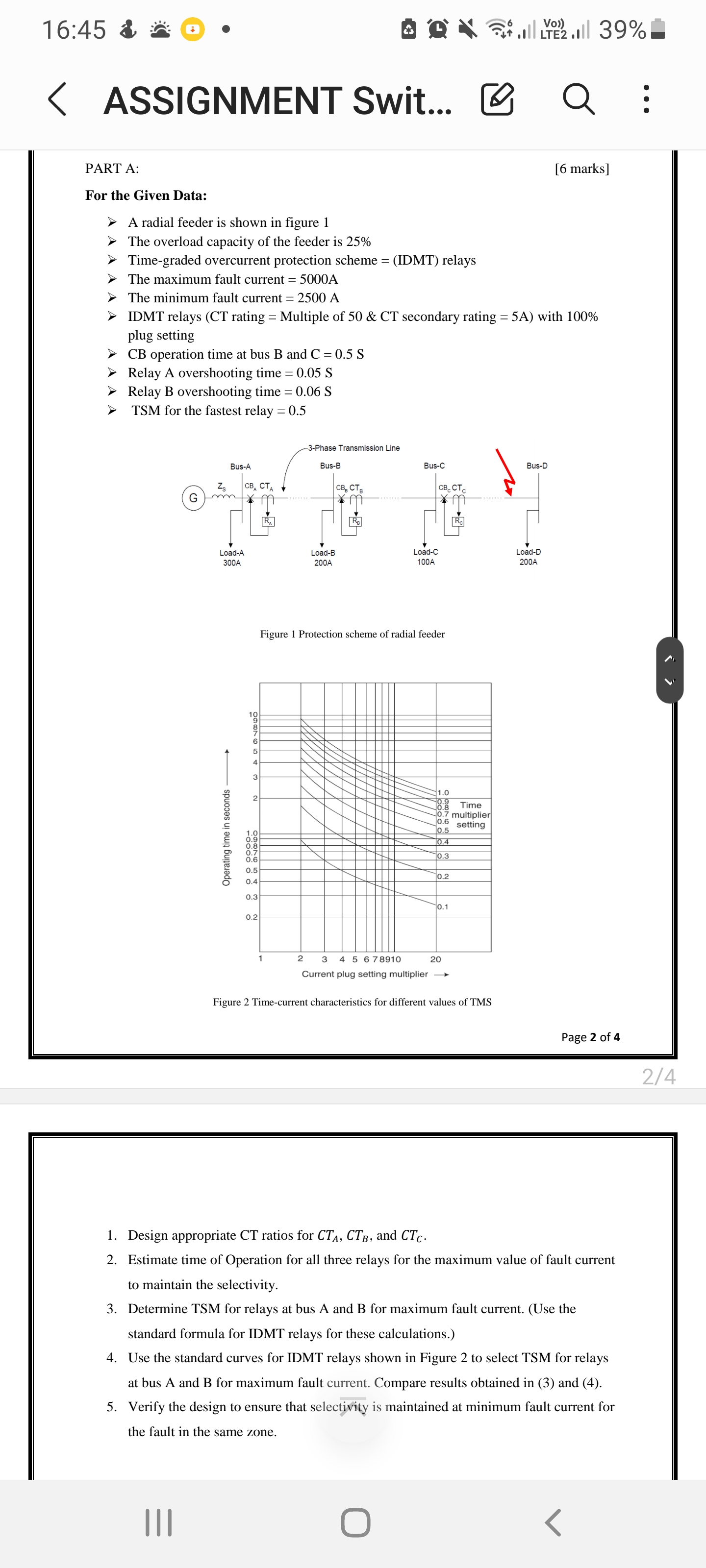 SOLVED 16 45 ASSIGNMENT Swit PART A [6 marks] For the Given Data