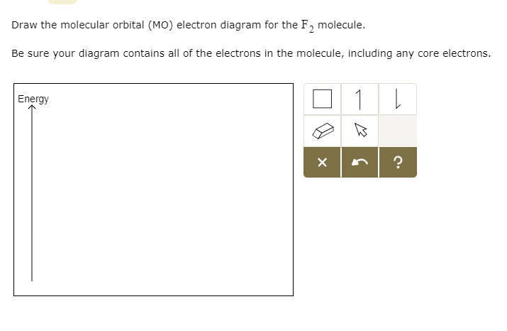 SOLVED: Draw the molecular orbital (MO) electron diagram for the Fz ...