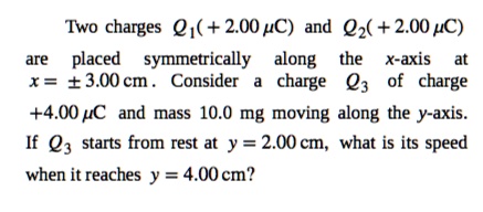 Solved Consider two charges q1=−43e and q2=20e at positions