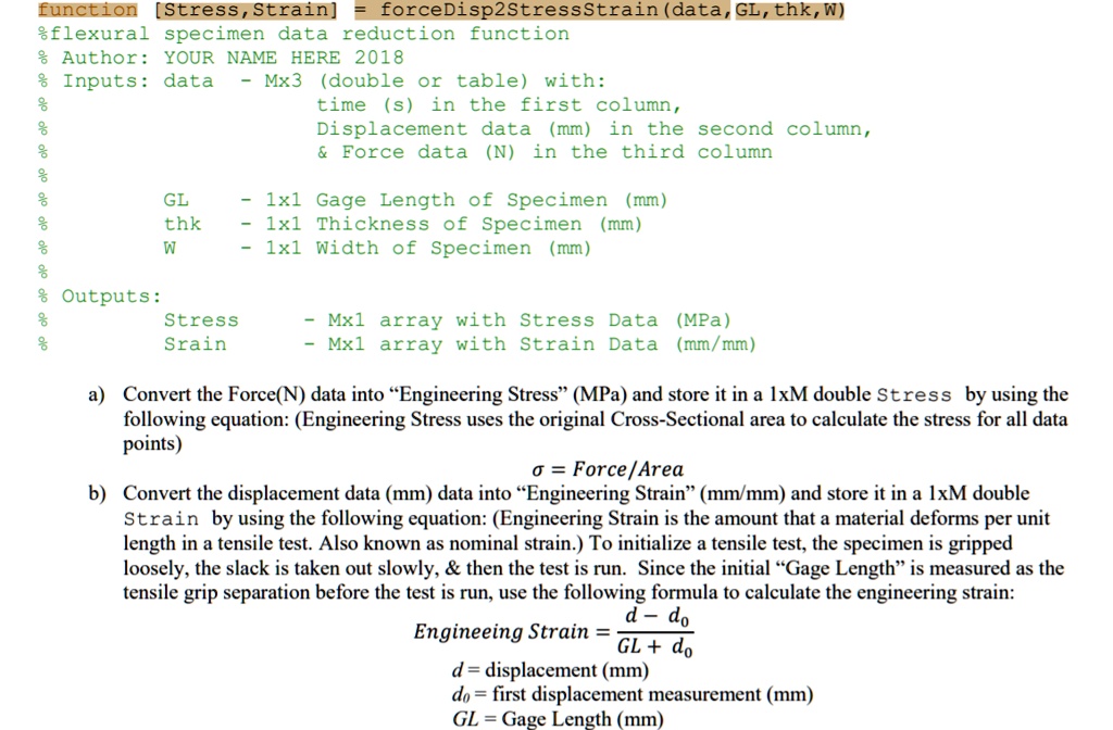 SOLVED: Please Help with Matlab Question: Write your function to take ...