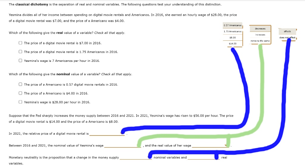 solved-the-classical-dichotomy-is-the-separation-of-real-and-nominal