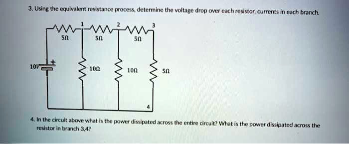 SOLVED: 3.Using the equivalent resistance process,determine the voltage ...