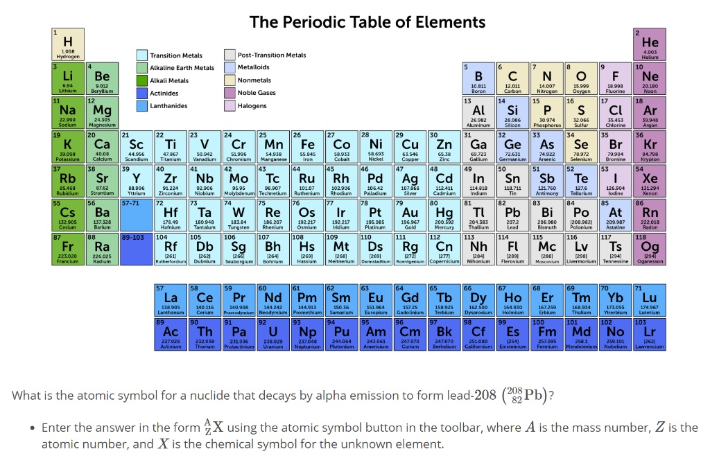 SOLVED: The Periodic Table of Elements He Transition Metals Alkaline ...