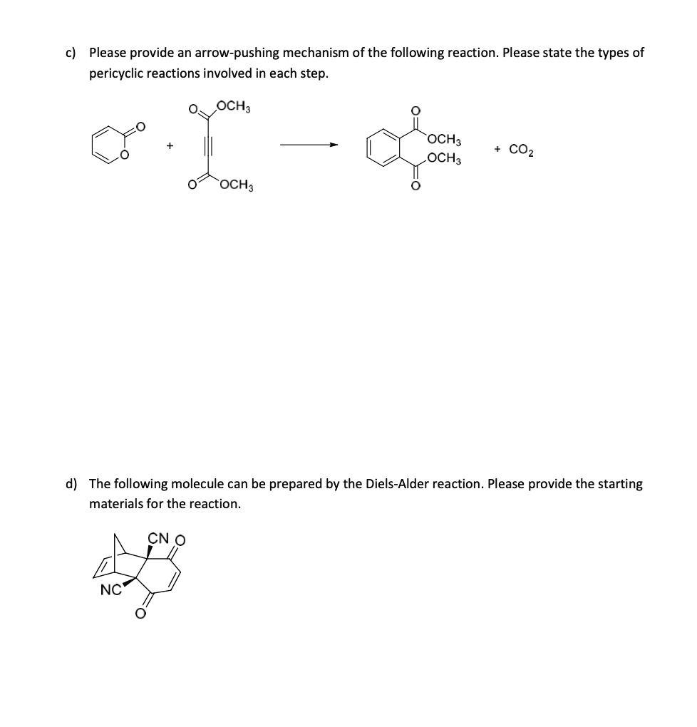 SOLVED: Please provide an arrow-pushing mechanism of the following ...