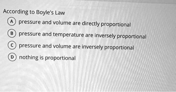 according to boyles law pressure and volume are directly 