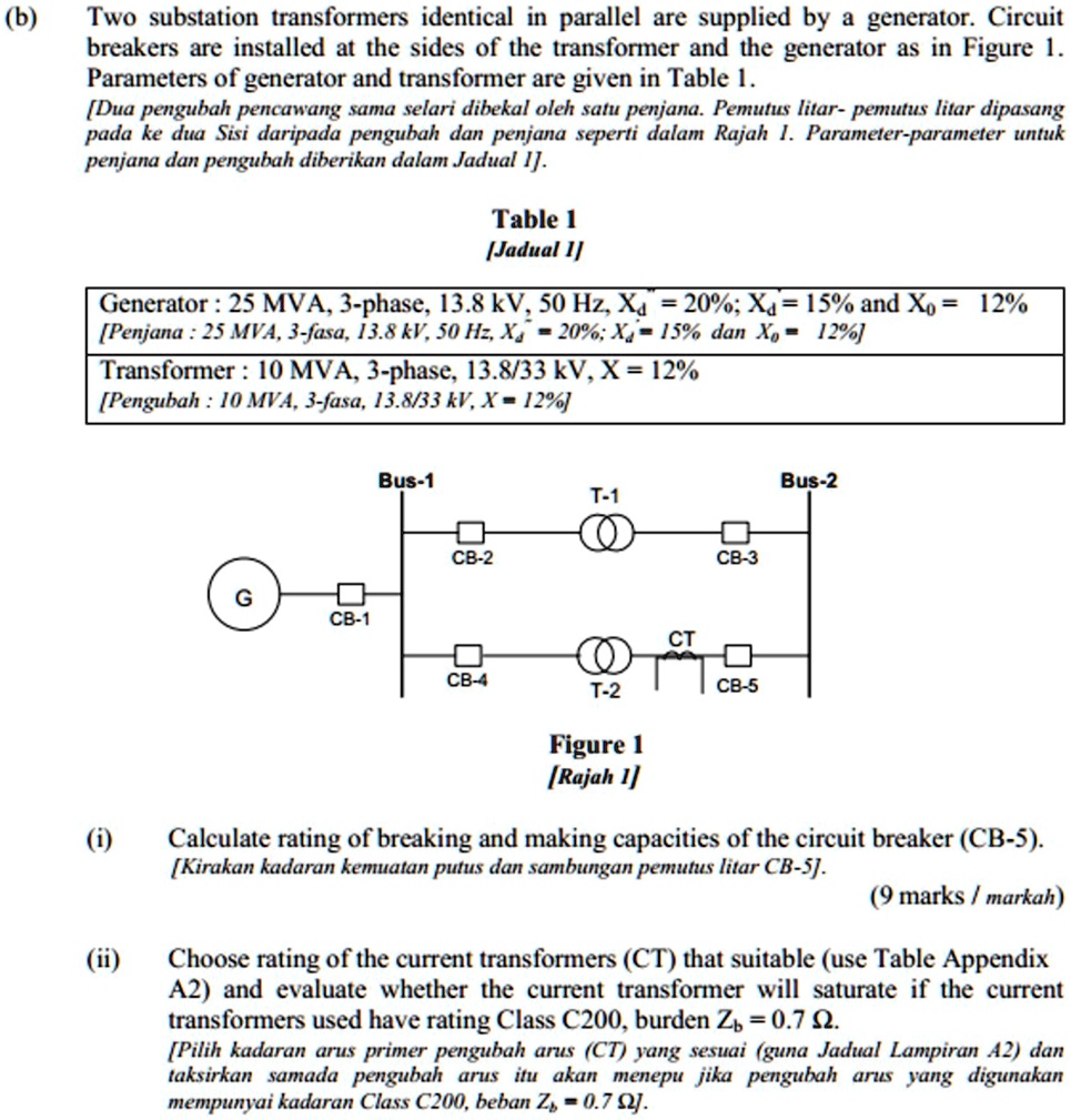 SOLVED Two substation transformers identical in parallel are supplied