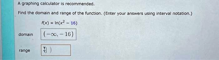 Interval notation online domain calculator