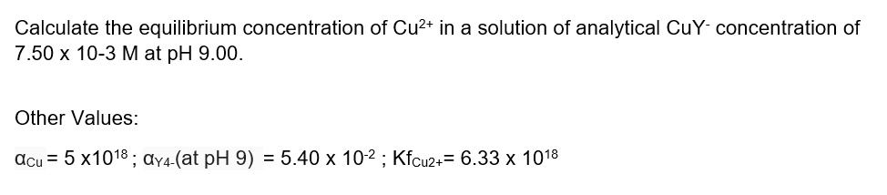 calculate-the-equilibrium-concentration-of-cu2-in-a-solvedlib