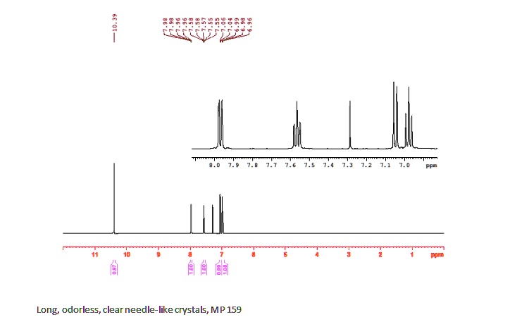 238 w long odorless clearneedle like crystals mp 159 48507