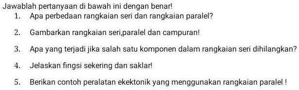 SOLVED: mohon bantuannya ya kakmakasih Jawablah pertanyaan di bawah ini ...