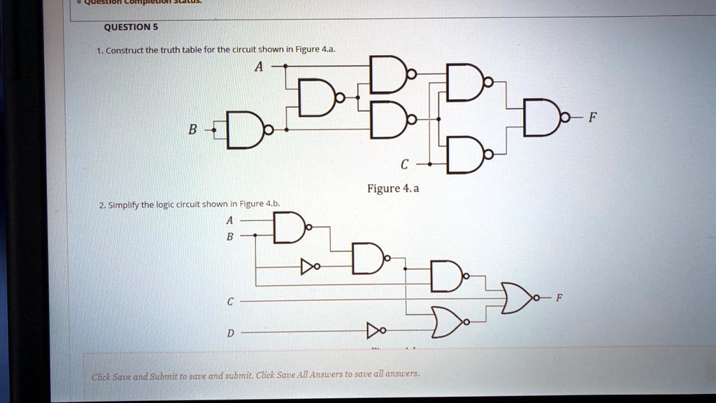 QUESTION 5 1. Construct the truth table for the circuit shown in Figure ...