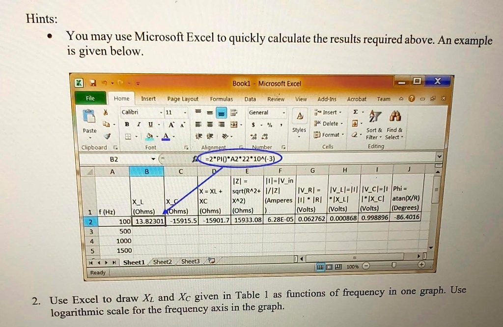 SOLVED: Hints: You may use Microsoft Excel to quickly calculate the ...