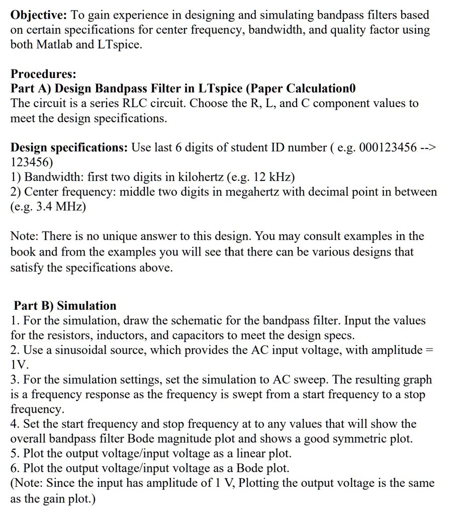 SOLVED Objective To gain experience in designing and simulating