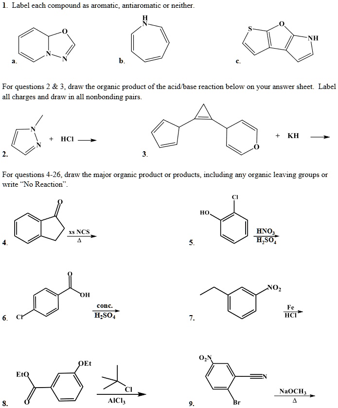 SOLVED:Label each compound as aromatic; antiaromatic Or neither For ...