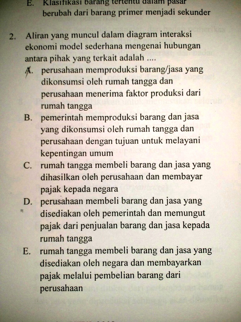 SOLVED: No 2 Jawabannya Apa ? E. Klasifkash Barang Tententu 4alam Pasar ...