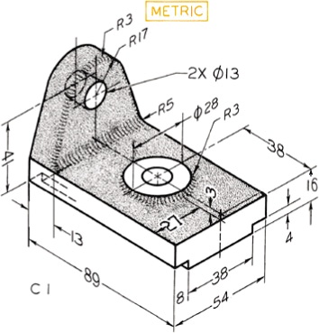 SOLVED: Draw multi-view orthographic projections with runouts, correct ...