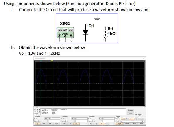 Function Generator In Multisim Use Multisim simulator and show it in the time base scale of 500 µs ...