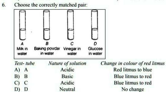 SOLVED: 'plz answer the above question Choose the correctly matched
