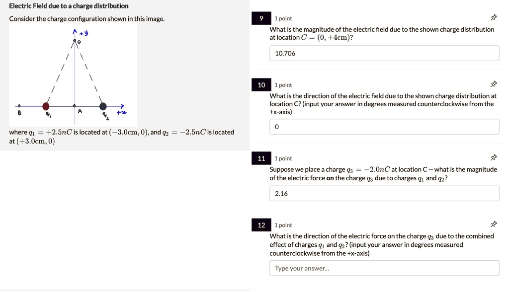 Electric Field due to a charge distribution Consider the charge ...