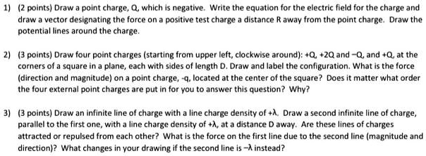 VIDEO Solution 1 Draw A Point Charge Q Which Is Negative Write The video-solution-1-draw-a-point-charge-q-which-is-negative-write-the