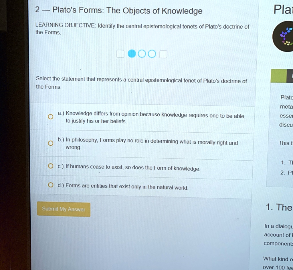 VIDEO solution Ancient Greek philosophy Plato Learning Objective