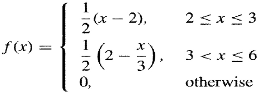 develop a generation scheme for the triangular distribution with ...