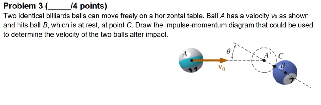 Hit At One Point Math problem 3 4 points two identical billiards balls can move freely on a ...