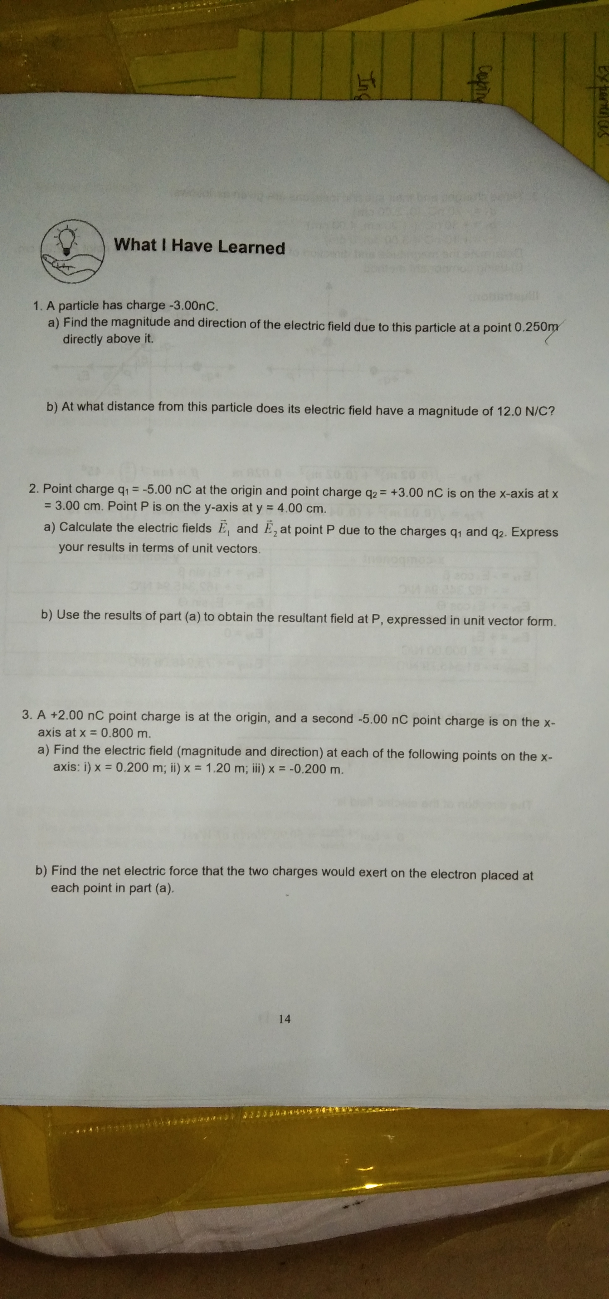 What I Have Learned A Particle Has Charge