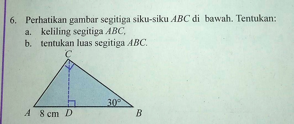 Perhatikan Gambar Segitiga Siku Siku Abc Di Bawah Ten 0332