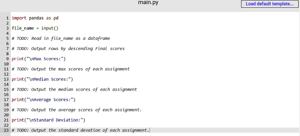 inpython please given the file name of a tsv file read from user input ...
