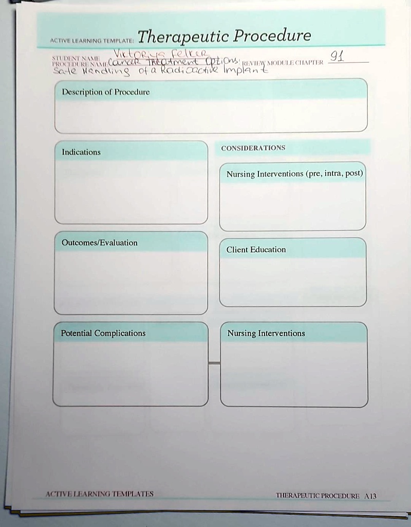SOLVED Texts Cancer Treatment Options. Safe Handling of a Radioactive