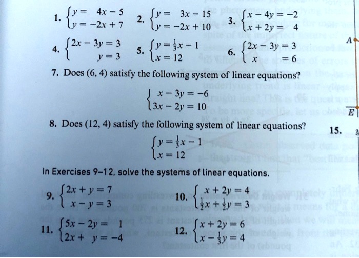 Solved 1 Jy 41 5 2 Y 31 15 Jx 4y 2 V 7 Y 10 Ixr 2y 2x 3y 3 Y Lr 1 J2x 3y 3