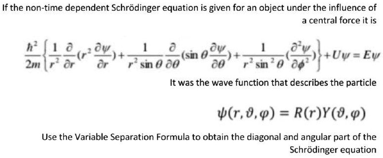 time dependent schrodinger equation