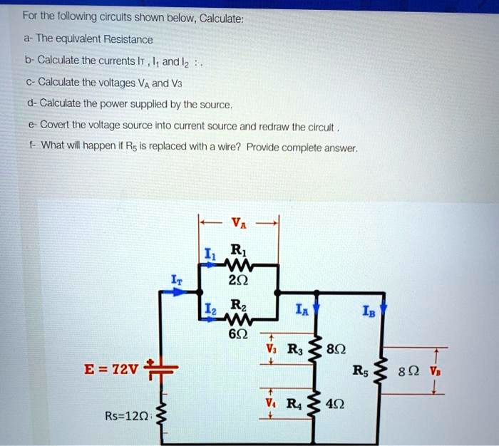 SOLVED: Solve ASAP Direct thumbs up ðŸ‘ ðŸ » For the following circuits ...