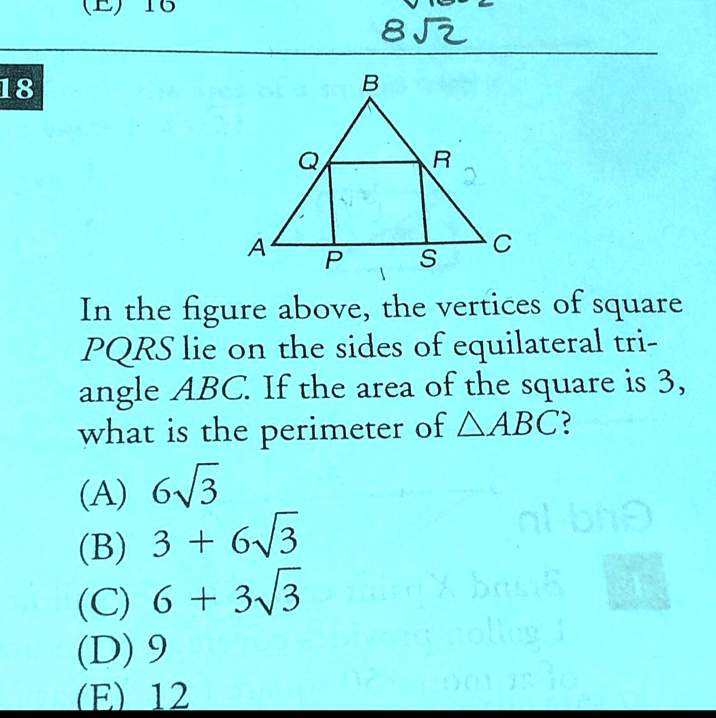 solved-in-the-figure-above-the-vertices-of-square-pqrs-lie-on-the