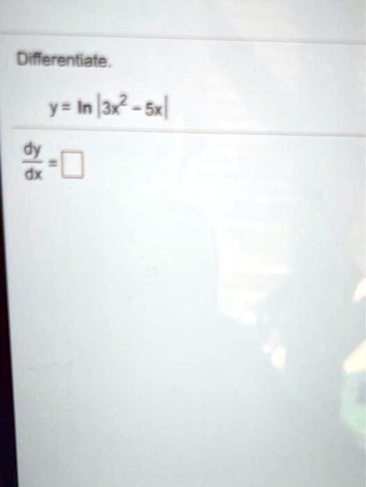 difterentiate y in3 2 5x dy dr 05688