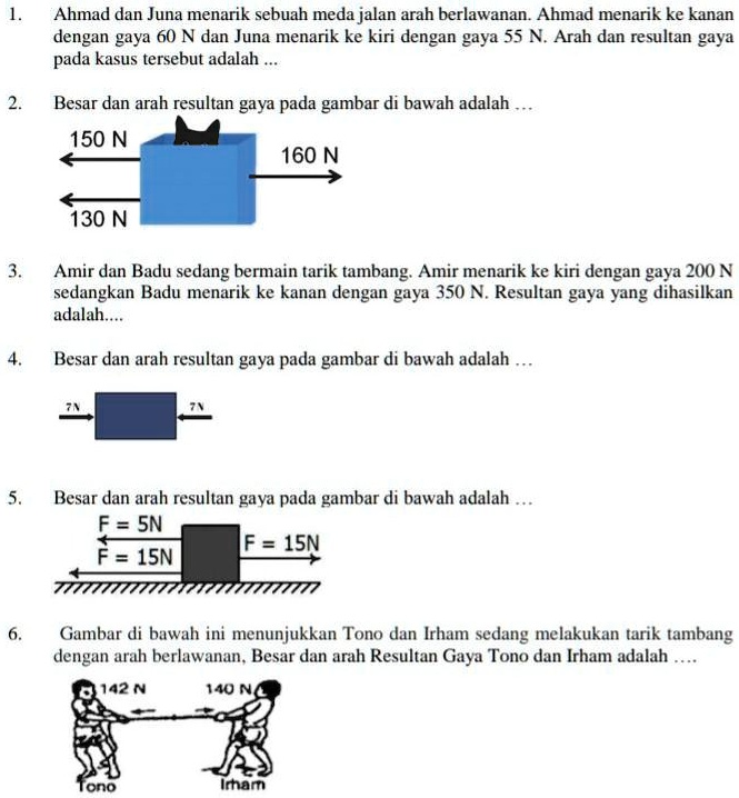 SOLVED: Tolongin Bantu Jawab Kaa Ahmad Dan Juna Menarik Sebuah Meda ...