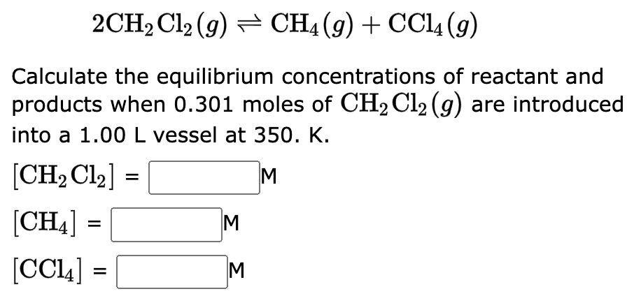 SOLVED: The equilibrium constant, Kc, for the following reaction is 10. ...