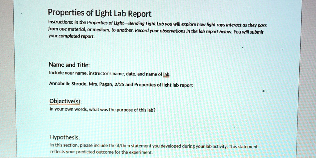 SOLVED"I need the whole lab report answers please and thank you