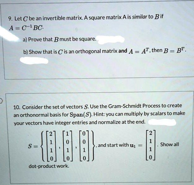 SOLVEDLet C be an invertible matrix A square matrix A is similar to Bif A =C1BC a) Prove that