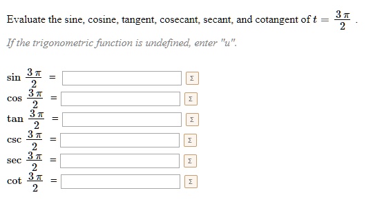 evaluate-the-sine-cosine-tangent-cosecant-secant-solvedlib