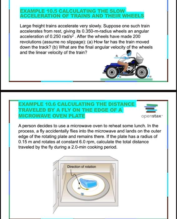 SOLVED EXAMPLE 10.5 CALCULATING THE SLOW ACCELERATION OF TRAINS AND