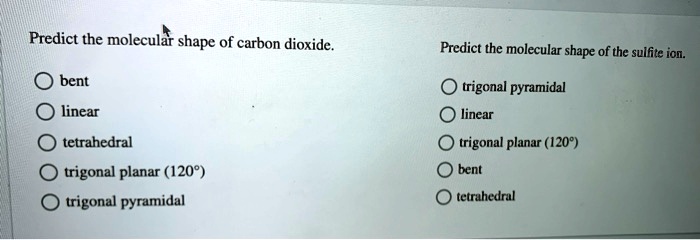 Predict The Molecular Shape Of The Sulfite Ion.